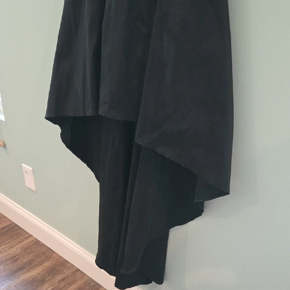 B. Smart  Cocktail Dress Size 11/12 Black High-Low with Cold Shoulder - Picture 5 of 14